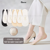 Combo 10 đôi tất nữ lười đi giày cao gót GOMTAT, có đệm silicon chống tuột gót - CAOGOT-SUX-19218-CB10