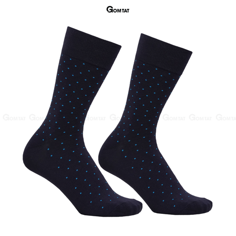  Tất nam cổ cao Chấm Bi, dòng tất đi giày tây cao cấp, vớ nam cổ cao chất cotton hút ẩm, thoáng khí, tất nam công sở, vớ đi giày tây Menswear - GOM-CHAMBI-1DOI 