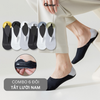 Combo 6 đôi tất nam đi giày lười GOMTAT, chất liệu cotton cao cấp êm chân thoáng khí khử mùi - LUA-SUX-1104-CB6