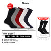 Hộp 5 đôi tất nam công sở GOMTAT mẫu gân chìm, chất liệu cotton cao cấp, hút ẩm thoáng khí - GOM-GANCHIM-5DUMAU
