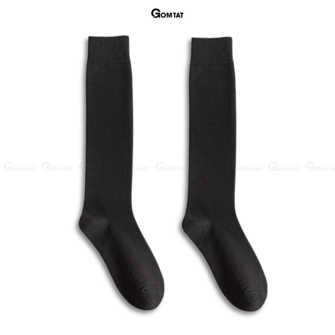  Tất nam đi giày tây dài dưới gối GOMTAT, vớ dài nam chất liệu cotton mềm mịn hút ẩm, thoáng khí, khử mùi êm chân Menswear - HOT-1804-1DOI 