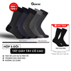 Hộp 5 đôi tất vớ nam công sở cổ cao GOMTAT chất liệu cotton cao cấp, hút ẩm, thoáng khí chống mùi hôi - TATGIAYTAY01-CB5
