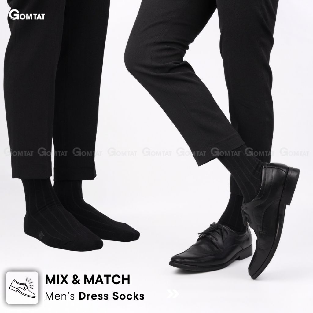 Hộp 5 đôi tất nam đi giày tây GOMTAT, chất liệu sợi Modal gỗ sồi cao cấp kháng khuẩn khử mùi - MODAL-STA-5012-CB5