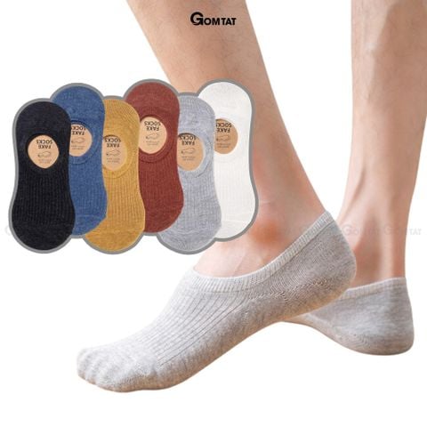  Tất lười nữ đi giày búp bê nhiều màu, vớ lười nữ chất liệu sợi cotton cao cấp có thun cổ chống tuột gót, tất lười nữ Đen, vớ nữ đi giày búp bê, Women - HAI-FIVE-2006-1DOI 