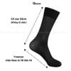 Tất vớ đi giày tây nam GOMTAT chất liệu sợi Nylon cao cấp, tất công sở họa tiết sọc gân, vớ nam cổ cao siêu mỏng xuyên thấu, mềm mịn - D16-A094-1DOI