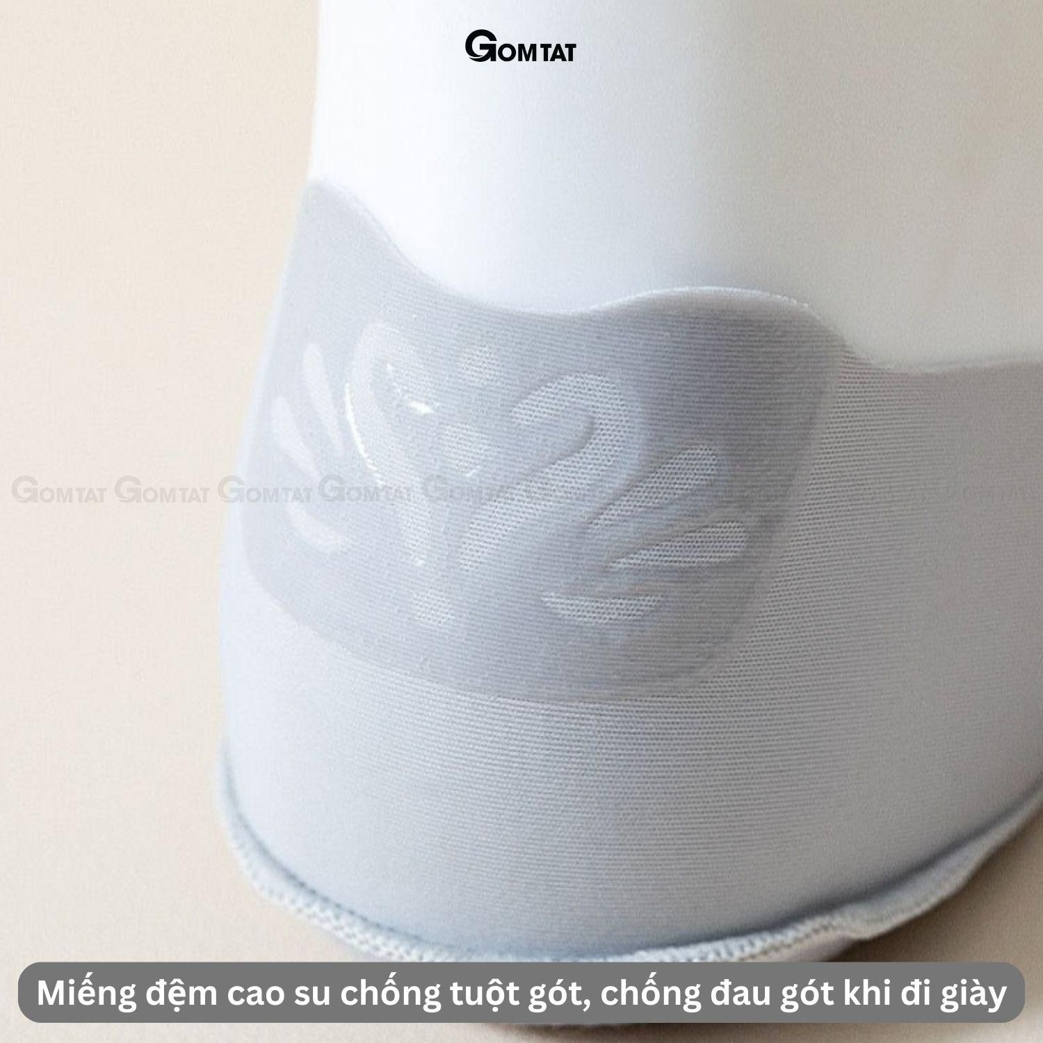 Tất hài nữ mùa hè đi giày cao gót, giày lười GOMTAT, vớ nữ Xanh có đệm cao su chống tuột, chất liệu êm chân hút ẩm, Tím - SUX-1103-1DOI