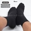 Combo 10 đôi tất cổ lửng nam trơn màu GOMTAT mẫu gân chìm, chất liệu cotton cao cấp mềm mại - FIVE-TAY10-LUNG-CB10