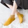 Set 8 đôi tất cổ thấp nữ cao cấp có đệm chống trượt GOMTAT, vớ cổ ren nữ cổ ngắn chất liệu cotton mềm mịn - D16-A065