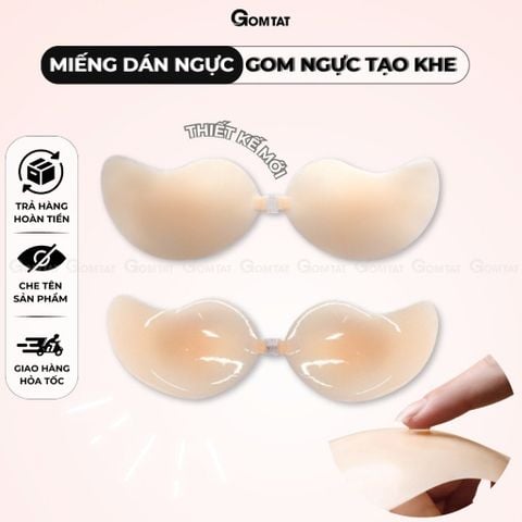  Áo bra dán nâng ngực tạo khe thiết kế trái xoài, miếng dán nâng ngực siêu bám dính, chống thấm nước GOMTAT - SA-0022 
