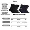 Hộp 10 đôi tất nam đi giày tây GOMTAT màu xanh và đen, vớ công sở nam cổ cao chất liệu cotton cao cấp - GOM-MIX17-CB10