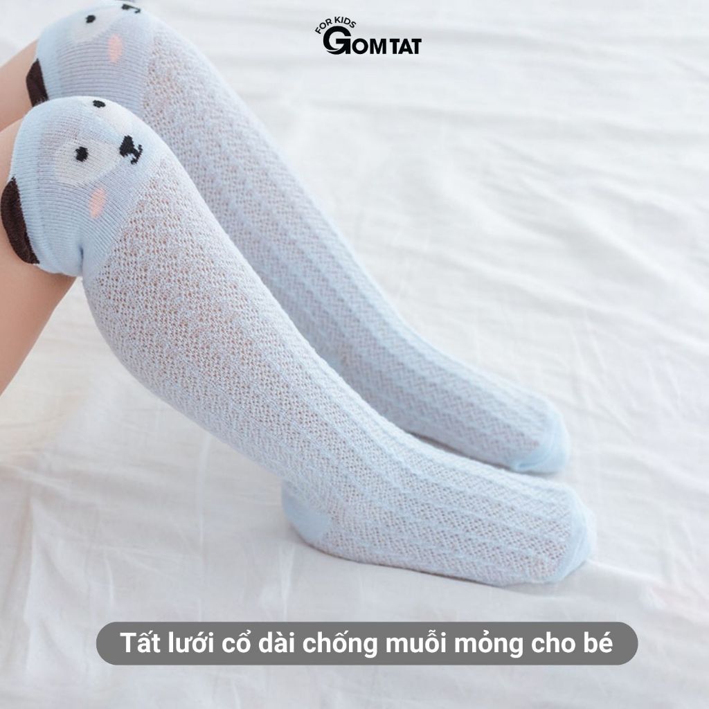 Combo 6 đôi tất lưới chống muỗi trẻ em GOMTAT vớ lưới thoáng khí hút ẩm an toàn - YIQ-W005-CB6