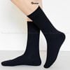 Tất vớ nam cổ cao GOMTAT đi giày tây, chất liệu cotton khử mùi thoáng khí họa tiết gân chìm màu đen Menswear - TAY-FIVE-2008-1DOI