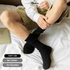 Hộp 5 đôi tất nam cổ cao màu đen GOMTAT, vớ đen cao cổ basic cotton thoáng khí - TAY-FIVE-2008-CB5