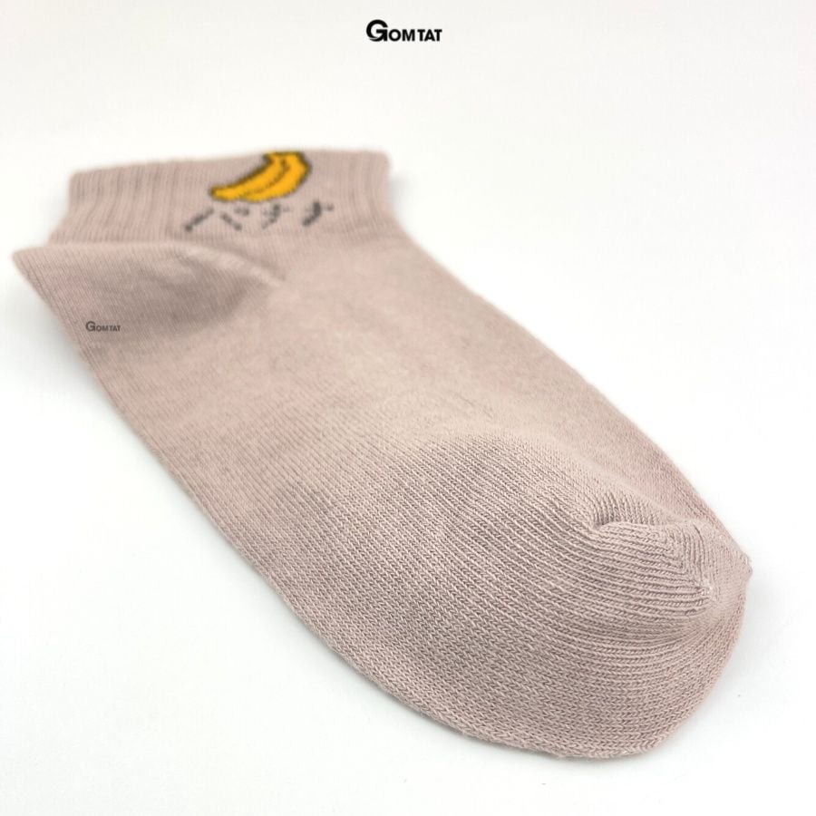 Set 5 Đôi Tất Nữ Cổ Ngắn GOMTAT Nhiều Màu Dễ Thương, Vớ Nữ Cổ Thấp Họa Tiết Trái Cây  -CB043