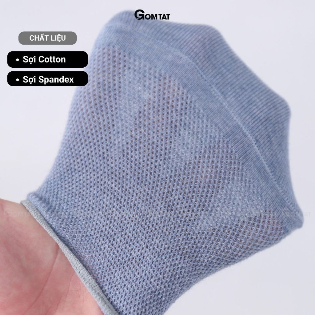 Combo 7 đôi tất lười nam chống tuột gót GOMTAT, vớ lười nam đi giày lười cao cấp - MIA-1402-CB7