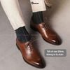 Tất nam cổ cao công sở họa tiết, vớ cao cổ nam đi giày tây chất liệu cotton cao cấp thoáng mát Menswear - GOM-TAY11-DENCAROTRANG
