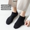 Combo 5 đôi vớ cổ thấp nam nữ trơn GOMTAT, chất liệu cotton nhẹ mềm hút ẩm thử mùi thoáng khí  - GOM-KLB-TRONNGAN-CB5