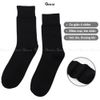 Hộp 10 đôi vớ nam cổ cao công sở GOMTAT mẫu gân chìm màu đen, chất liệu cotton, thoáng mát - GOM-TAYGANCHIM-DEN-CB10
