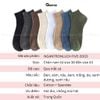 Combo 10 đôi tất cổ ngắn nam GOMTAT trơn, chất liệu cotton cao cấp hút ẩm thoáng khí khử mùi -NGANTRON-FIVE-2003-CB10