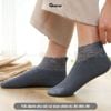 Set 8 đôi tất cổ thấp nữ cao cấp có đệm chống trượt GOMTAT, vớ cổ ren nữ cổ ngắn chất liệu cotton mềm mịn - D16-A065