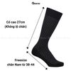 Tất đi giày tây nam GOMTAT màu đen sọc caro xám, vớ nam cổ cao 27cm chất liệu cotton cao cấp thoáng mát êm chân, tất nam cao cổ, vớ nam công sở Menswear - GOM-TAY12-DENCAROXAM