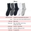 Set 5 đôi tất vớ nam cổ cao GOMTAT, hoạ tiết gân chìm, chất liệu cotton dày dặn thoáng khí - CAOTRON-FIVE-2001-CB5