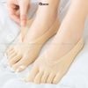 Set 5 đôi tất chân xỏ ngón GOMTAT, chất liệu sợi nylon mềm mịn, hút ẩm thoáng khí, khử mùi êm chân - D16-A095-CB5