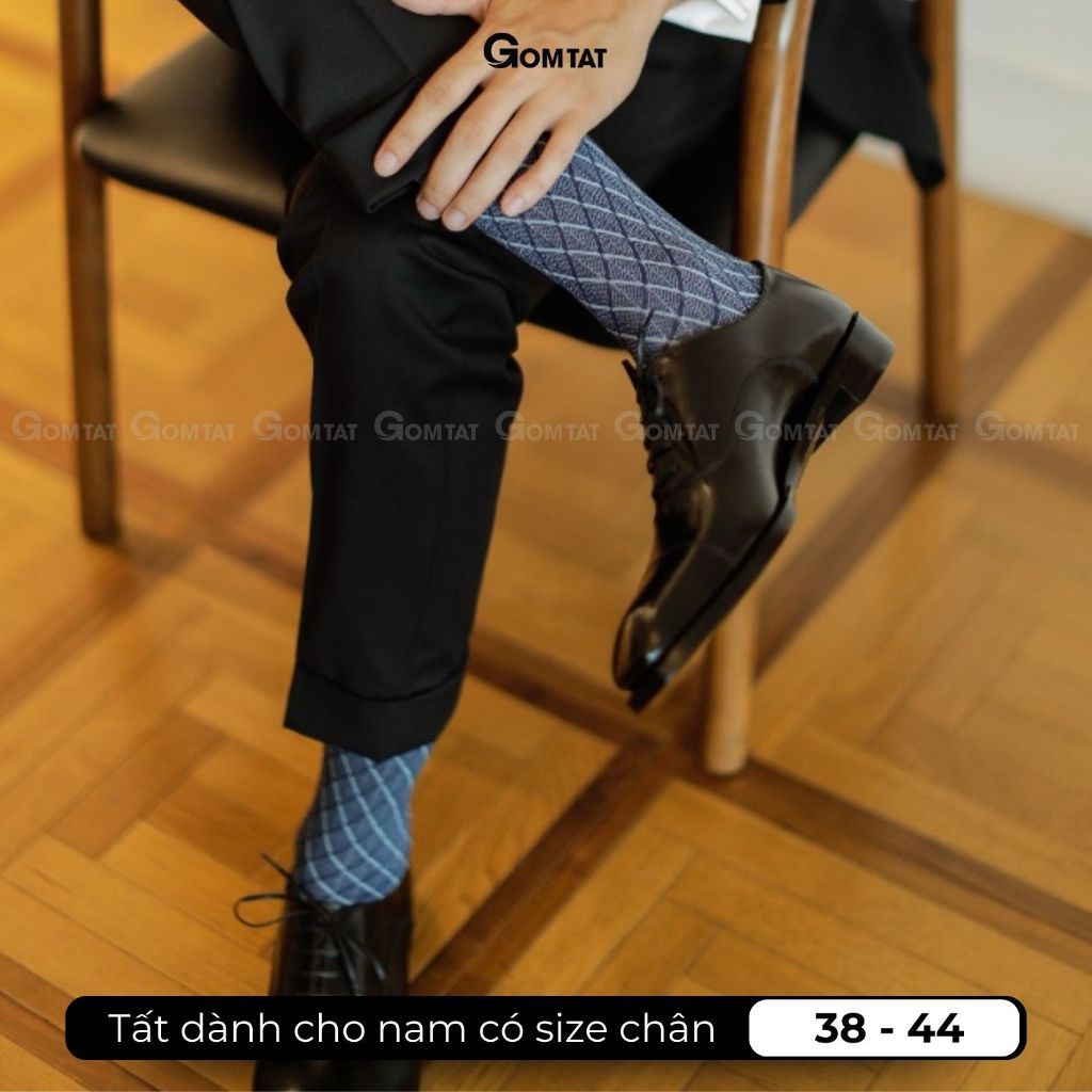 1 đôi tất giày tây chất liệu cotton tự nhiên cao cấp, vớ công sở hút ẩm thoáng khí, khử mùi êm chân - LYS-2203