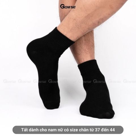  Combo 5 đôi tất nam nữ cổ cao GOMTAT basic, vớ trơn cổ cao mềm mịn, hút ẩm thoáng khí, khử mùi chân - GOMSOCKS-CAO-5DOI 