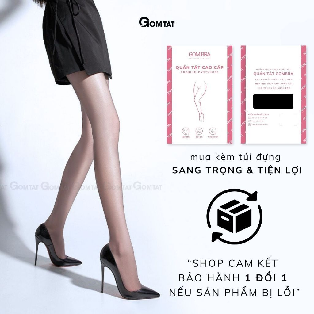 Combo 2 quần tất tàng hình làm đều màu da GOMTAT, quần vớ nữ co dãn hỗ trợ thon chân - QT-1022-CB2