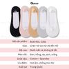 Tất lười nữ GOMTAT chất liệu cotton trơn sọc gân, vớ lười nữ Đen có đệm cao su chống tuột gót, thoáng khí ,Women, Hồng - BUB-KOL-1302-1DOI