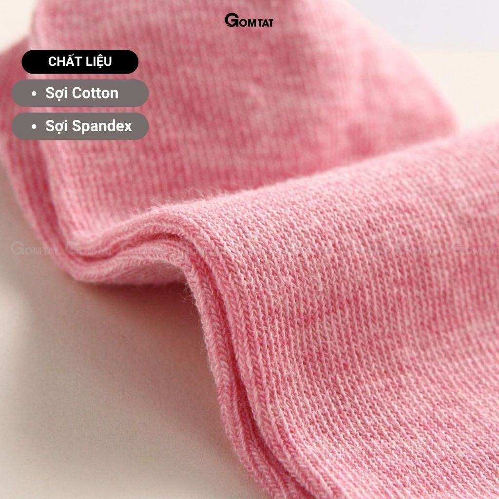 Set 10 Đôi Tất Nữ Cổ Ngắn GOMTAT Nhiều Màu, Vớ Nữ Cổ Thấp Cotton Cao Cấp Co Giãn Êm Chân  -CB024