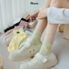 Combo 7 đôi tất nữ cổ thấp GOMTAT chữ H, chất liệu cotton hút ẩm thoáng khí khử mùi hôi -NGANCHUH-PO-3022-CB7