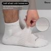 Combo 10 đôi vớ trắng GOMTAT nam nữ cổ cao, chất liệu cotton mềm mại, có lót xù êm chân - STA-5009-CB10
