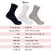 Combo 5 đôi tất nam cổ trung trơn màu GOMTAT mẫu gân chìm, chất liệu cotton thoáng khí, êm chân - FIVE-TAY10-LUNG-CB5
