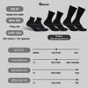 Combo 10 đôi vớ nam nữ màu đen GOMTAT, chất liệu cotton cao cấp, thoáng mát, có lớp xù êm chân - STA-5009-CB10