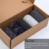 Hộp 5 đôi tất nam cao cổ đi giày tây GOMTAT tone màu xám, vớ nam công sở cổ cao chất liệu cotton cao cấp - GOM-MIX15-CB5