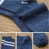 Set 10 đôi vớ cổ cao nam nữ sọc ngang GOMTAT, chất cotton dày dặn mềm mại, thấm hút tốt - CB202-CB10