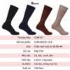 Tất đi giày tây nam GOMTAT mẫu gân chìm, vớ nam cổ cao 25cm chất liệu 90% cotton cao cấp thoáng mát êm chân, tất nam cổ cao, vớ nam đi giày tây Menswear - GOM-MIX09-1DOI