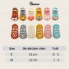 Combo 6 đôi trẻ em tập đi chống trượt GOMTAT vớ tập đi đế silicon chất liệu cotton - YIQ-C021-CB6