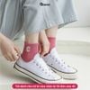 Combo 5 đôi tất nữ cổ ngắn GOMTAT chữ C, chất liệu cotton hút ẩm thoáng khí khử mùi -NGANCHUC-UYE-7004-CB5