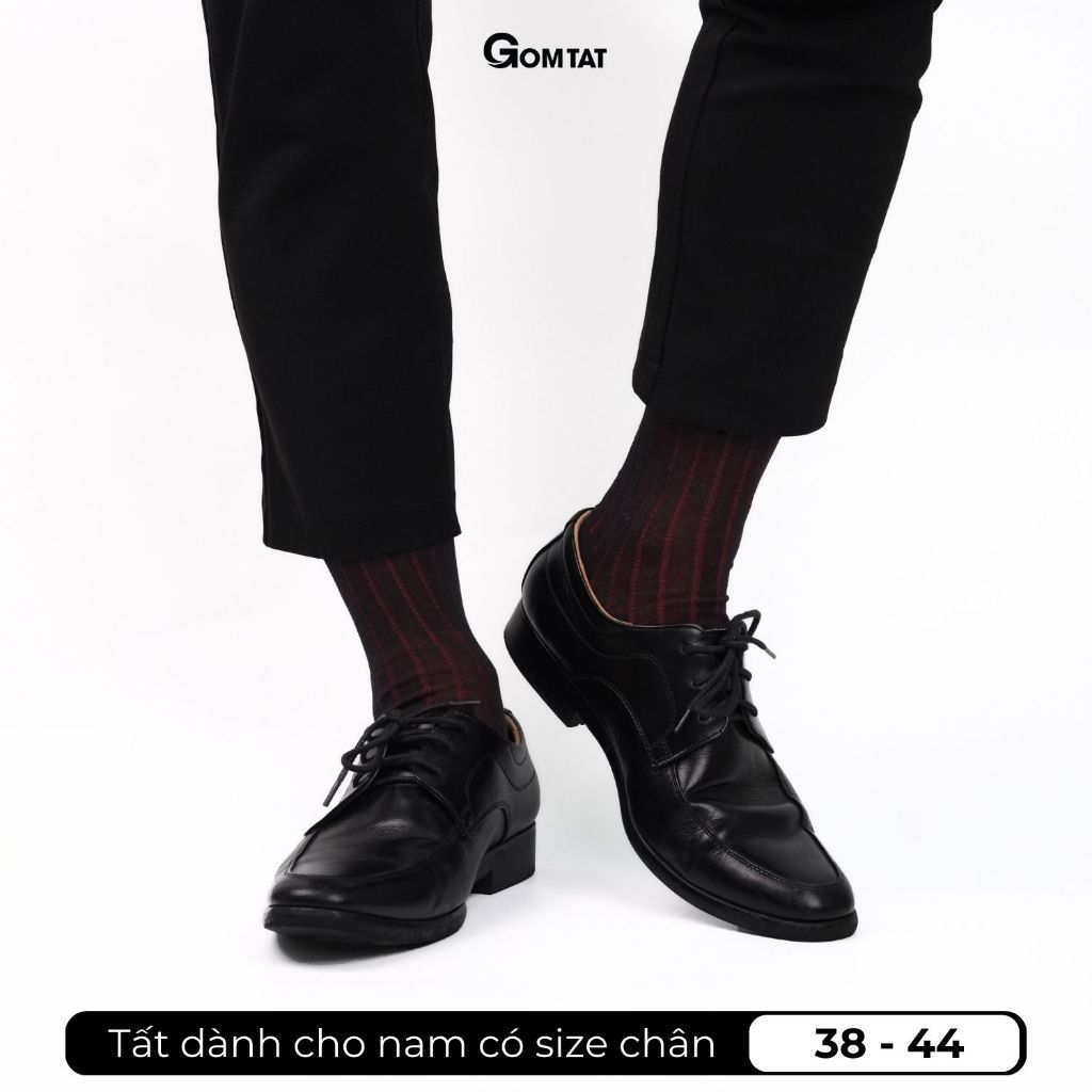 Tất đi giày tây nam công sở chất liệu cotton cao cấp, hút ẩm thoáng khí, khử mùi êm chân - IHE-2202-1DOI