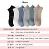 Combo 10 đôi tất nam cổ thấp GOMTAT, chất liệu cotton mặt lưới cao cấp hút ẩm khử mùi - FIVE-2002-CB10