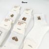 Set 5 đôi tất nữ cổ trung GOMTAT hoạ tiết hình thú đáng yêu, chất liệu cotton êm mềm mịn mát  -LISU25-LUNG-HTNAU