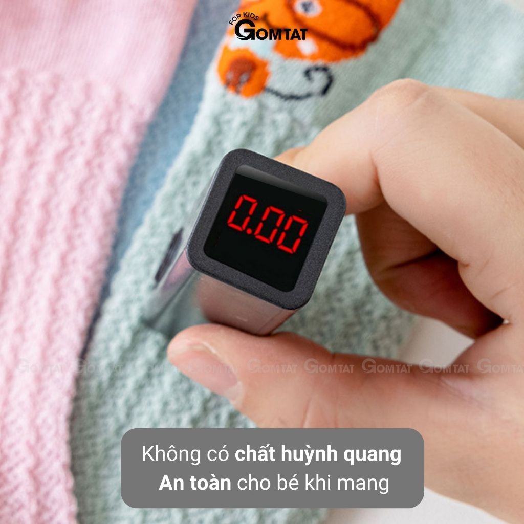 Combo 6 đôi tất trẻ em lưới thoáng khí chống muỗi GOMTAT vớ trẻ em mềm mịn, mát mẻ - YIQ-W007-CB6
