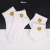Set 5 đôi vớ nữ cổ ngắn GOMTAT, họa tiết mặt cười, hình gấu, trái tim, chất liệu cotton hút ẩm thoáng khí  -LISU37