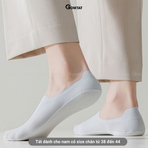  Combo 10 đôi vớ lười nam chống tuột gót GOMTAT, chất liệu cotton êm chân khử mùi kháng khuẩn - HNA-OYU-1501-CB10 