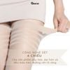 Set 10 đôi tất vớ dài qua gối nữ GOMTAT che khuyết điểm siêu dai, chất liệu sợi poly mềm mịn co giãn - D16-A104-CB10