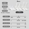 Combo 10 đôi vớ trắng GOMTAT nam nữ cổ cao, chất liệu cotton mềm mại, có lót xù êm chân - STA-5009-CB10