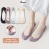 Combo 5 đôi tất lười nữ cao cấp GOMTAT, có đệm silicon chống tuột, chất liệu cotton mềm mại êm chân - SUX-1103-CB5